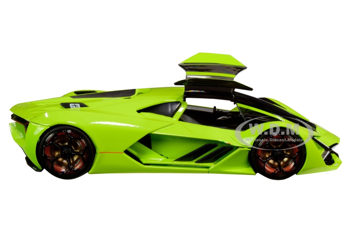 LAMBORGHINI TERZO MILLENNIO LIME GREEN 1/24 DIECAST MODEL CAR BY