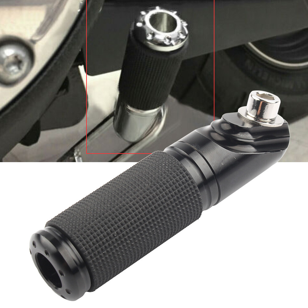 Black Jiffy Stand Kickstand Extension For Harley Dyna Low Rider