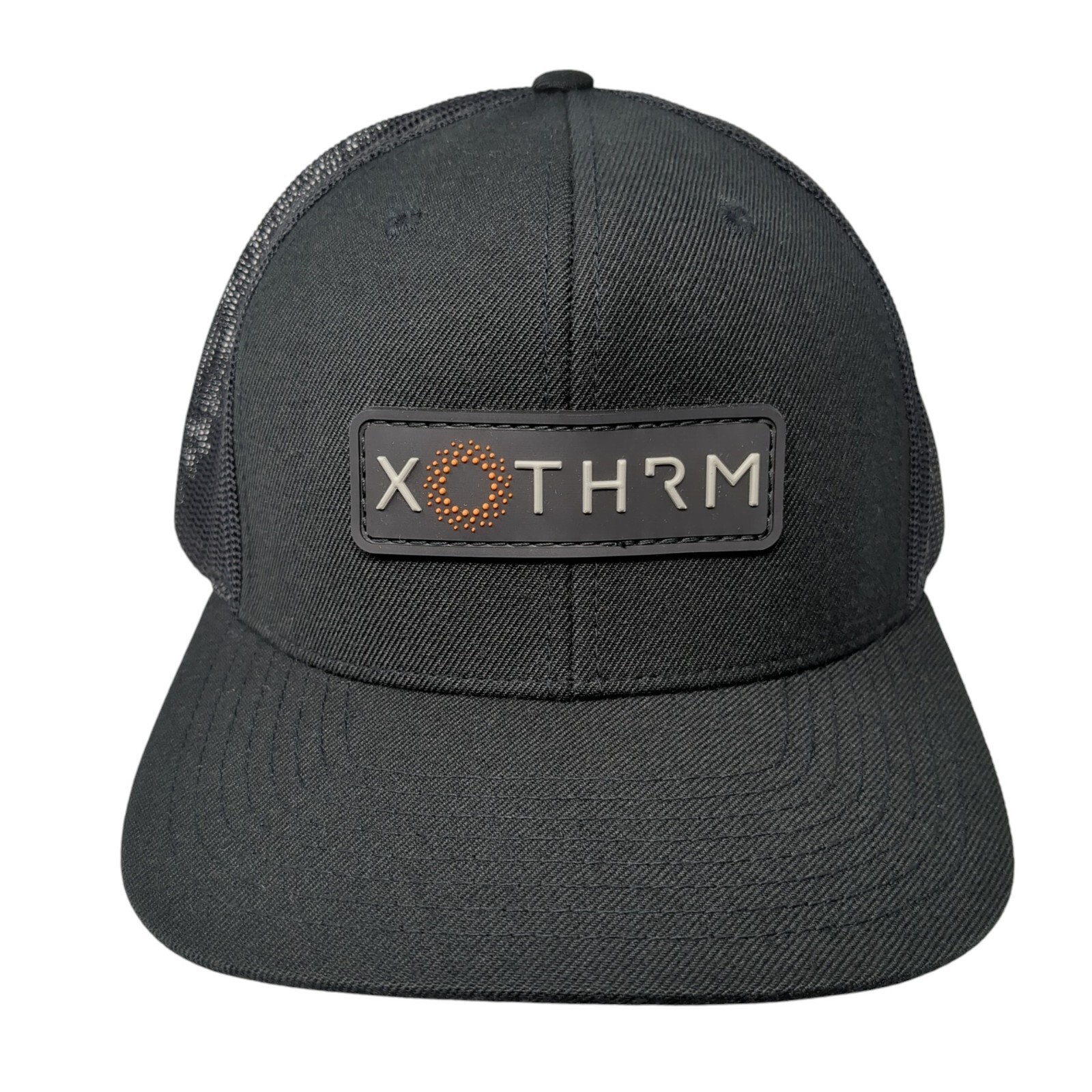 XOTHRM Snapback Trucker Hat Black One Size Adjustable Mesh Back Richardson