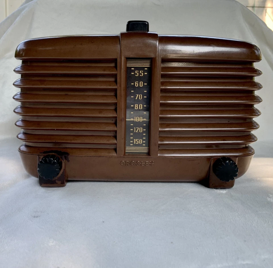Radio Tubo Baquelita Antigua Crosley 1939 Modelo 648 A Super Sexteto “FUNCIONANDO” Foto 3 de 4