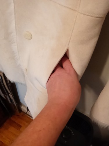Mix It Cream Faux Suede And Faux Fur Lined Jacket Size Small - Picture 13 of 24