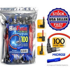 BioFuse® 100 PACK - Micro2 APT ATR - 16 AWG - Add Circuit - Fuse Tap Holders Lot