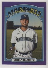 2021 Heritage High Number Hot Box Chrome Purple Refractor Yohan Ramirez #530 c4q