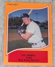 1990 ProCards A & AA Jeff Bagwell #26 HOF RC New Britain MINT DEAD CENTERED