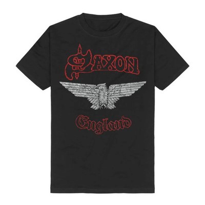 Saxon T-Shirt Herren British Heavy Metal schwarz Band-Merch, Bands