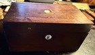 Victorian Mahogany (possibly Coromandel) Tea Caddy