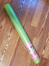 Vintage 1970 NOS Rubber Queen Shelf & Drawer Liner Green 12.5' x 22"