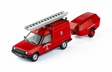 G63 Renault Express + remolque pompiers Hachette 1:43 Véhicule miniature