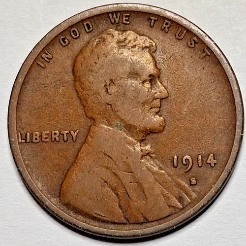 New Listing1914-S Lincoln Cent Penny