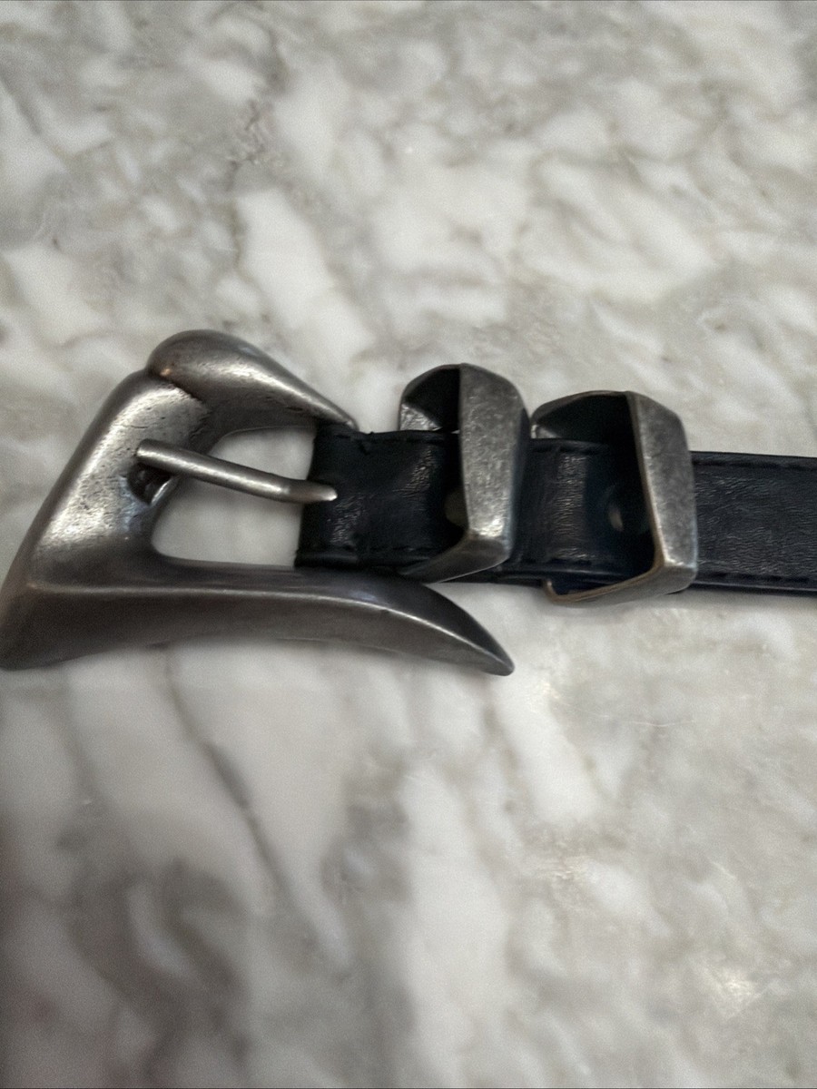 Cintura in pelle sintetica - Nero - Fibbia argento - UOMO | H&M IT