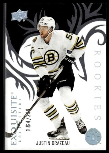 2024-25 Upper Deck Ice #R-34 Justin Brazeau Exquisite Collection #/299 RC