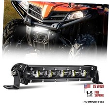 Led Light Bar 7 Inch Single Row Led Work Light Driving Spot Beam 6D Slim 7inch