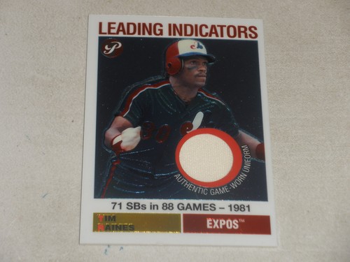 2005 Topps Pristine Legends Leading Indicators Game Used Jersey #TR Tim Raines