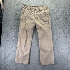 5.11 Tactical Strike Pant Women's 14 Beige Polyester Cargo Straight Leg Workwear