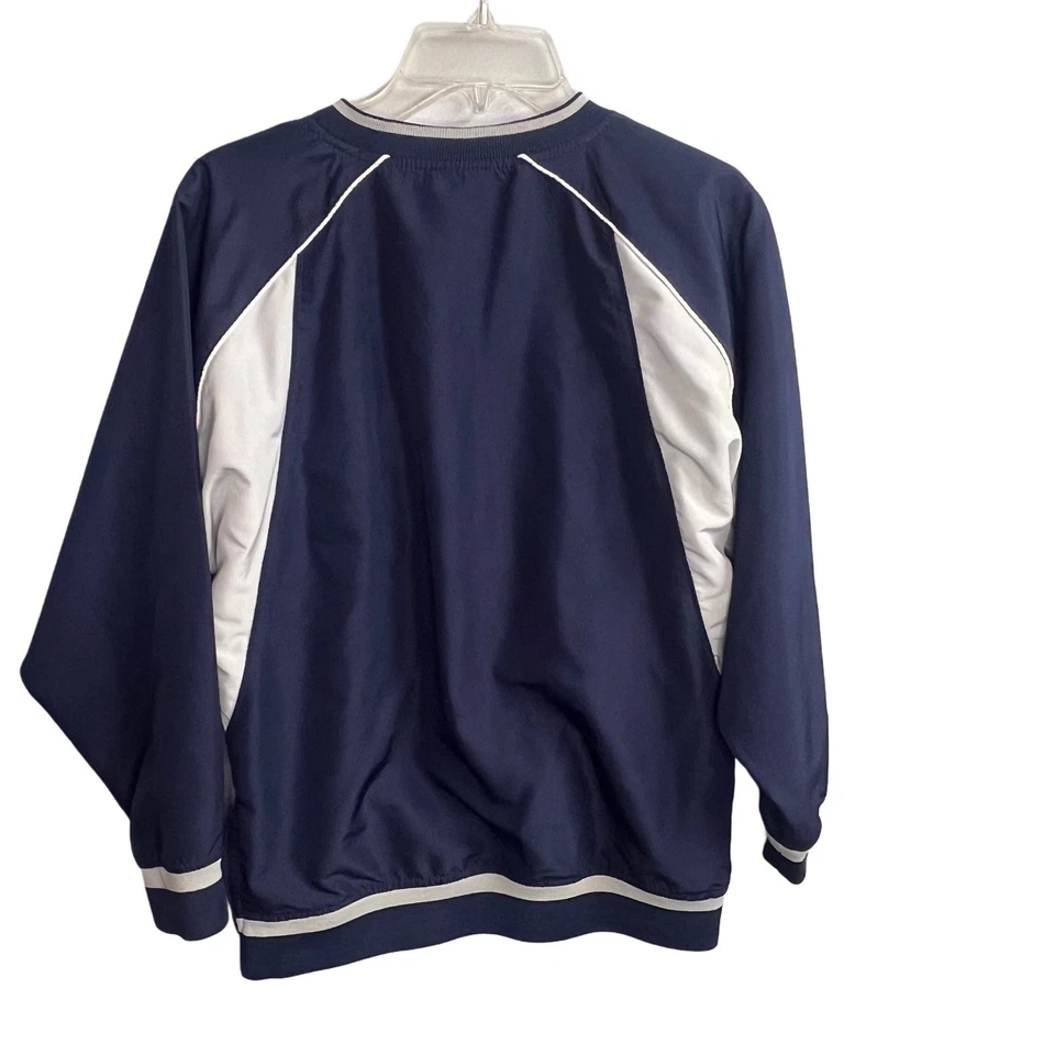 Vintage MLB NY Yankees V Neck Pullover Warm Up Long Sleeve Size 10/12 Youth - Image 2 of 4