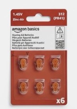 120pcs Size 312 Hearing Aid Batteries Zinc Air 1.45V PR41 Brown Tab