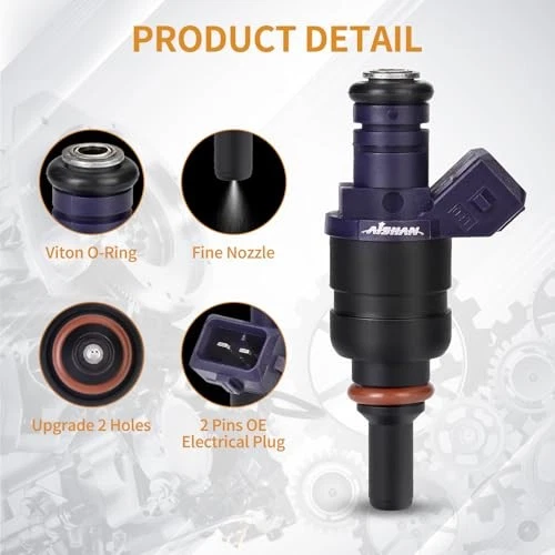 Fuel Injectors 1439800 Replacement for BMW 330i 3.0L 2001–2004 - Imagem 2 de 4