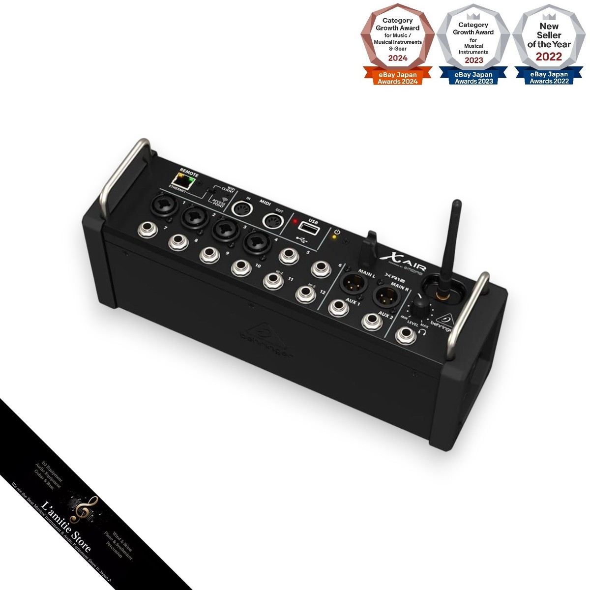 Behringer X AIR XR12 12-Channel Digital Mixer - Black for sale