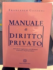 Manuale di Diritto Privato - Francesco Gazzoni, Ultima edizione, Mai usato