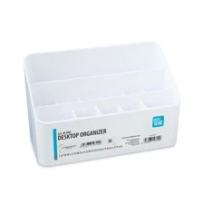Pen+Gear White All in One Desktop Organzier