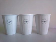   Lufthansa Cup Pottery Set Of 3