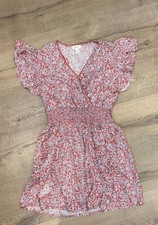 Japaa Floral Boho Women’s Red Blue Viscose Ruffle Sleeve Dress