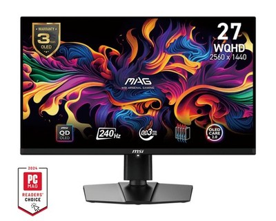 MSI MAG 271QPXDE QD-OLED E2 26.5 Zoll WQHD QD-OLED 16:9 240 Hz Gaming Monitor