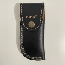 Perkin Custom Leather Sheath for Folding Pocketknife (Sheath cover only)