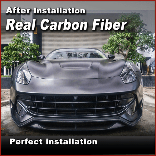 Carbon Frontlippe Frontspoiler Frontansatz für Ferrari F12 Berlinetta 2012-2017 - Bild 2 von 14