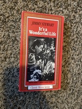 It's A Wonderful Life VHS New / Sealed Jimmy Stewart Black  White CV Release