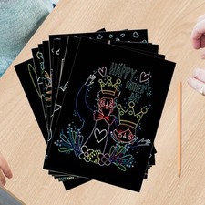 9-teilige Kratzpapier-Kunst-Bastelsets F&uuml;r Die Kartenherstellung, Scrapbooking,