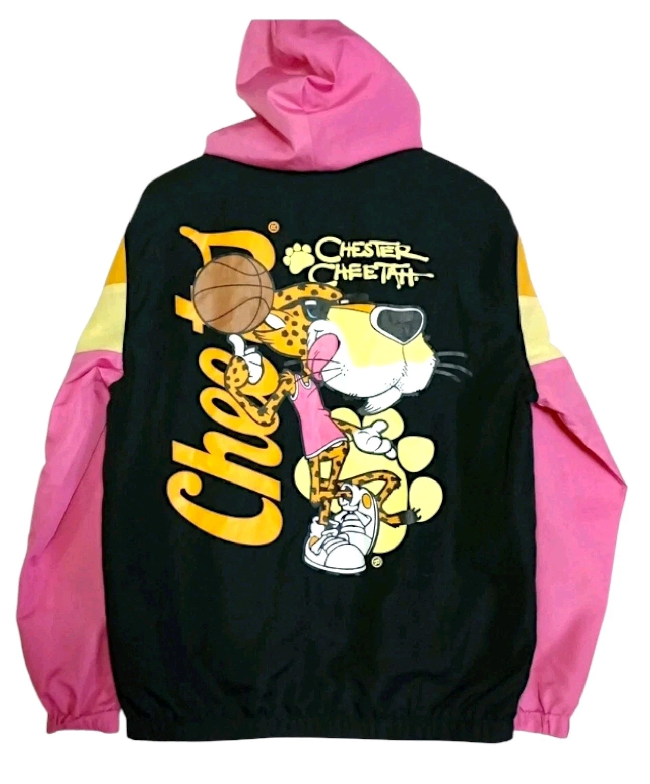 Cheetos Windbreaker Hoodie Size Small Chester Cheetah Basketball Jacket image 2