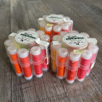 Lot of 3 Madeira Polyneon Embroidery Thread Sets - 100% Poly -Neon Art# 8007