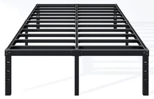 Hafenpo 18 Inch Full Bed Frame - Sturdy Metal Platform Full Size, No Box Spr...