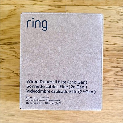Ring Wired Doorbell Elite (Newest, 2nd Gen) Deep Silver