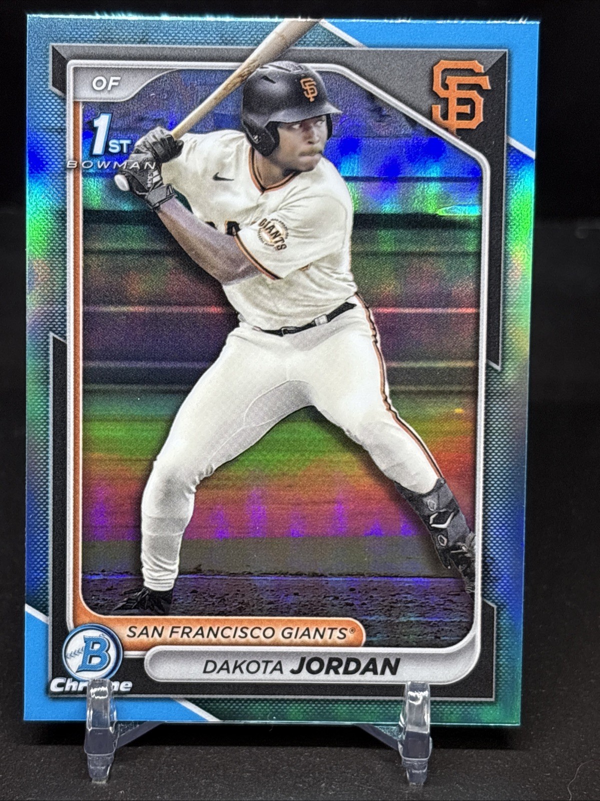 Dakota Jordan Sky Blue Refractor 1st Bowman Chrome 2024 Bowman Draft Chrome