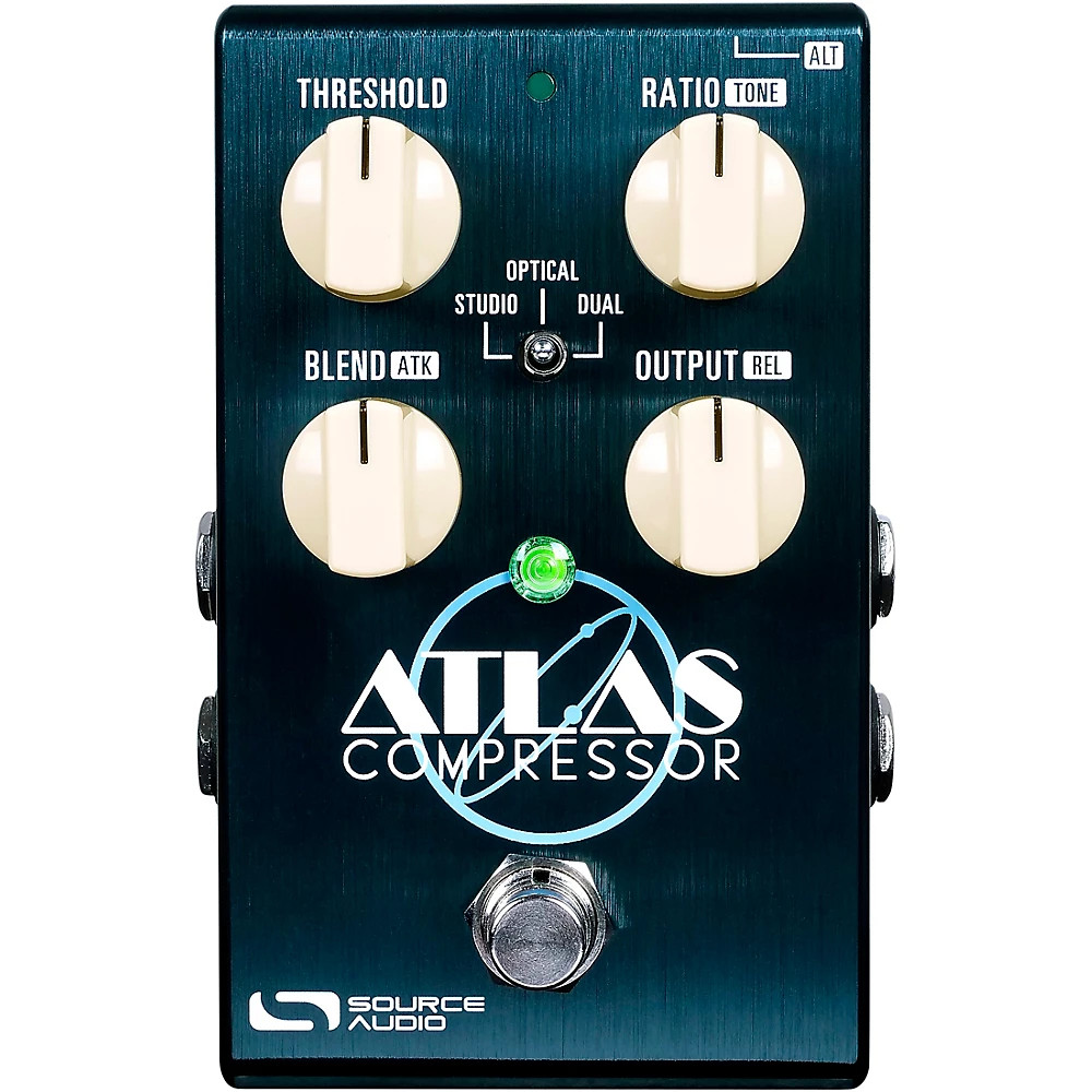 Источник звука One Series Atlas Компрессорная педаль эффектов Морская пена зеленого цвета