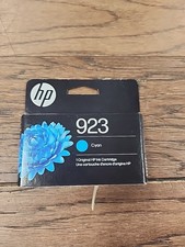 HP 923 Cyan Original Ink Cartridge, 400 pages, 4K0T0LN ex 07/2027
