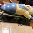 VINTAGE WIND UP LUCKY SLEDGE CELLULOID BOY ON A SLED made in OCCUPIED JAPAN — photo 2