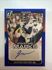 2024 Donruss Gervon Dexter Sr. Signature Blue Auto SP # 06/50 #SMA-GDE Bears