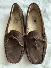 UGG Australia Dakota Womens Moccasin Slippers Brown Suede Size 6.5 S/N 1650