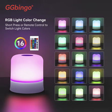 RGB Touch Dimmable Night Light Smart Adjustable Brightness Bedside Table Lamp