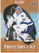 24-25 2024-25 Allure Andrei Vasilevskiy ORANGE Protectors of Ice #PI-9 Lightning