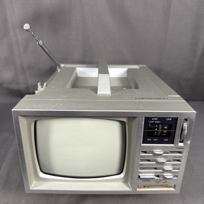 Realistic 5” Portavision 16-114 VHF/UHF TV With Power Cords, AV