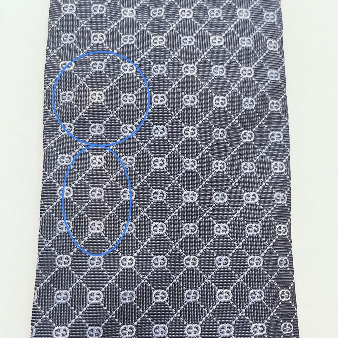 GUCCI Tie Silk GG Pattern Interlocking Logogram A… - image 6