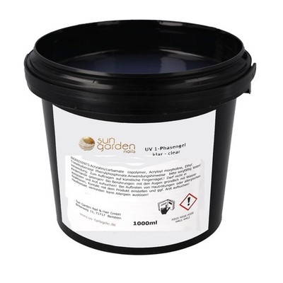 UV Gel 1-Phasengel 1000 ml  - klar - All in One Gel - 3-1 UV Gel