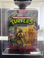 1988 PLAYMATES TMNT SERIES 1 10 BACK LEONARDO PLASTIC HEAD AFA 80