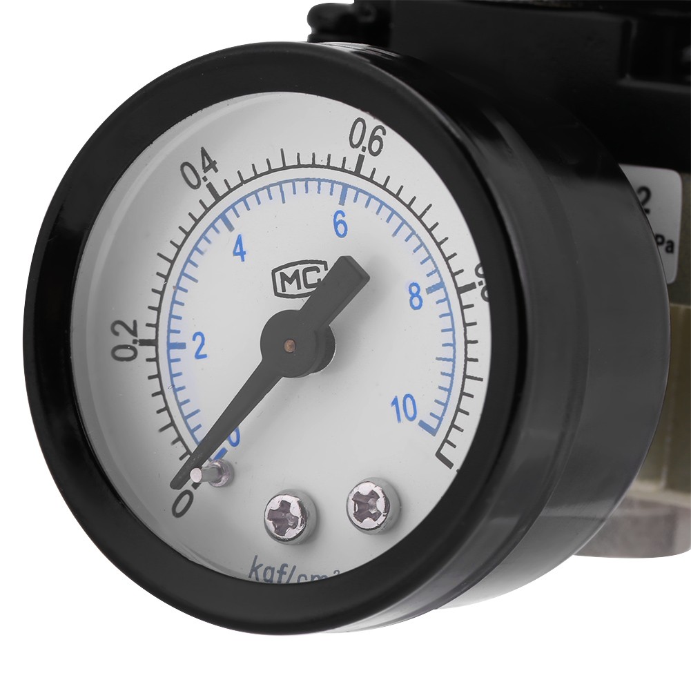 AR2000-02 G1/4 Air Source Gas Treatment Unit Filter Pressure Regulator With