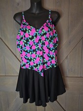 Vintage 1990s Floral One Piece Swimsuit sz XL