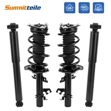 Set(4) Front Rear Shocks Struts w/ Coil Springs For 2014-2017 Nissan Rogue